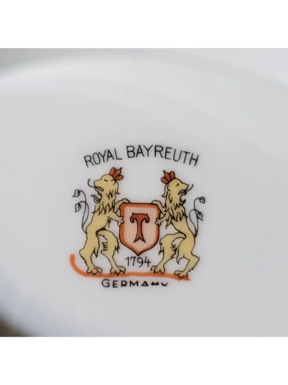 Vintage Royal Bayreuth Teal Tulip Gravy Boat With Attached Underplate